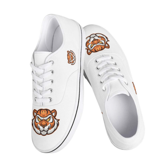 Fierce Tiger Graphic Canvas Sneakers