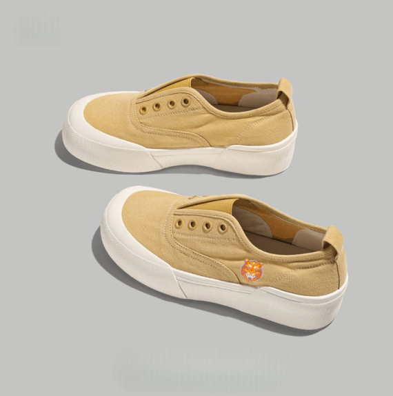Sunset Tiger - Badge Platform Slip - Ons