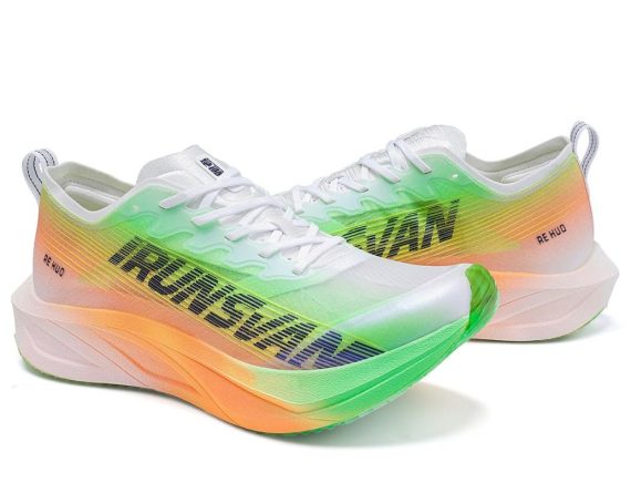 Men's and Women's Running Shoes - Carbon Plate Running Shoes Lightweight, Cushioned, Arch Support Sneakers for Running, Training, and Daily Wear-Green-orange