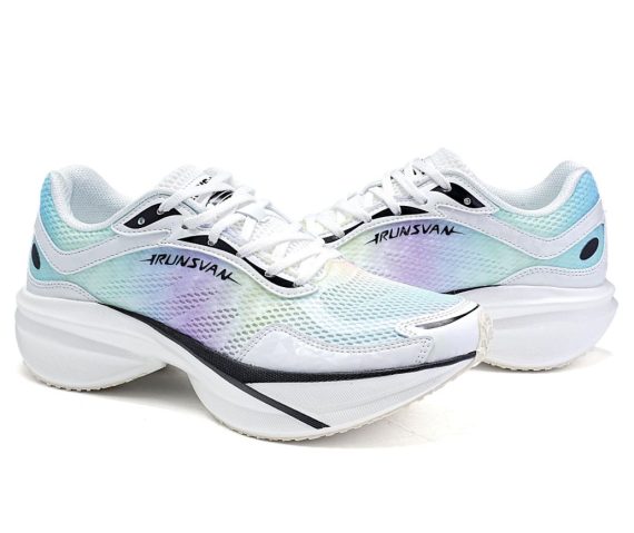 Women & Mens for Running Shoes - Carbon Plate Running,Shoes High Rebound, Dual Cushion, Slip-Resistant for Daily Exercise Training Commuting - Cloudline White