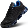 Men's Air Running Shoes Non Slip Workout Casual Sport Shoes for Men Basketball Sneakers Fashion Tennis Sport Fitness Cross Trainers - Black/Blue