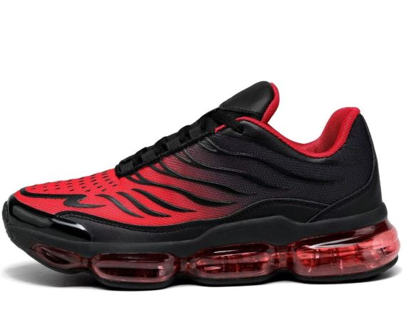 Men's Air Running Shoes Non Slip Workout Casual Sport Shoes for Men Basketball Sneakers Fashion Tennis Sport Fitness Cross Trainers - Red