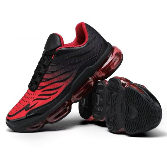 Men's Air Running Shoes Non Slip Workout Casual Sport Shoes for Men Basketball Sneakers Fashion Tennis Sport Fitness Cross Trainers - Red