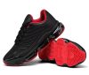 Men's Air Running Shoes Non Slip Workout Casual Sport Shoes for Men Basketball Sneakers Fashion Tennis Sport Fitness Cross Trainers - Black/Red