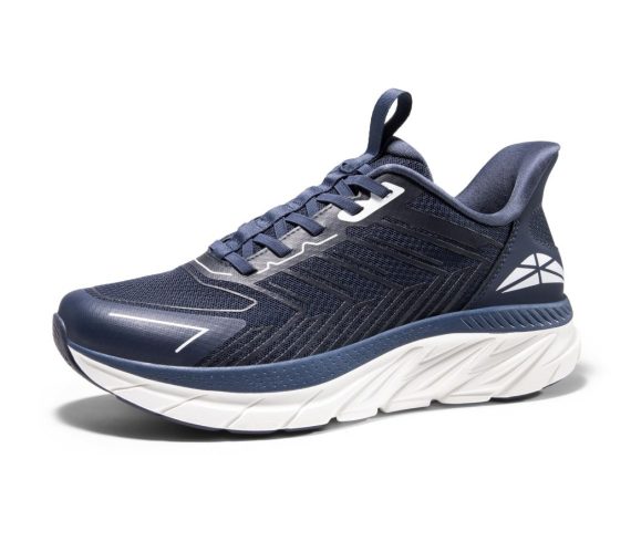 Men's Slip On Walking Shoes Running Comfortable Tennis Breathable Non Slip Athletic Gym Workout Cross Training Fashion Sneakers - Blue