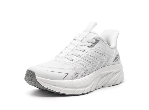 Women's Slip On Walking Shoes Running Comfortable Tennis Breathable Non Slip Athletic Gym Workout Cross Training Fashion Sneakers - White