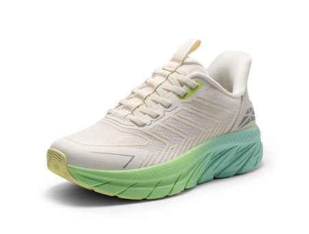 Women's Slip On Walking Shoes Running Comfortable Tennis Breathable Non Slip Athletic Gym Workout Cross Training Fashion Sneakers - Beige/Green