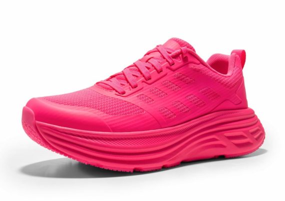 Women's Walking Shoes Cushion Running Tennis Shoes ActiveFloat Non-Slip Comfortable Breathable Workout Gym Sports Athletic Fashion Sneakers - Hot Pink