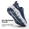 Men's Comfortable Walking Shoes MovePropel Athletic Breathable Gym Workout Tennis Jogging Cross Training Non Slip Fashion Running Sneakers - Dark Blue