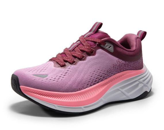Women's Walking Shoes Cushion Comfortable ActiveBreeze Running Tennis Shoes Non-Slip Workout Gym Sports Athletic Breathable Fashion Sneakers - Purple
